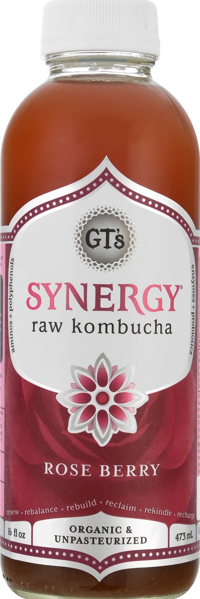 slide 7 of 13, GT's Raw Rose Berry Kombucha - 16 oz, 16 oz