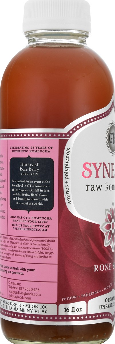 slide 9 of 13, GT's Raw Rose Berry Kombucha - 16 oz, 16 oz