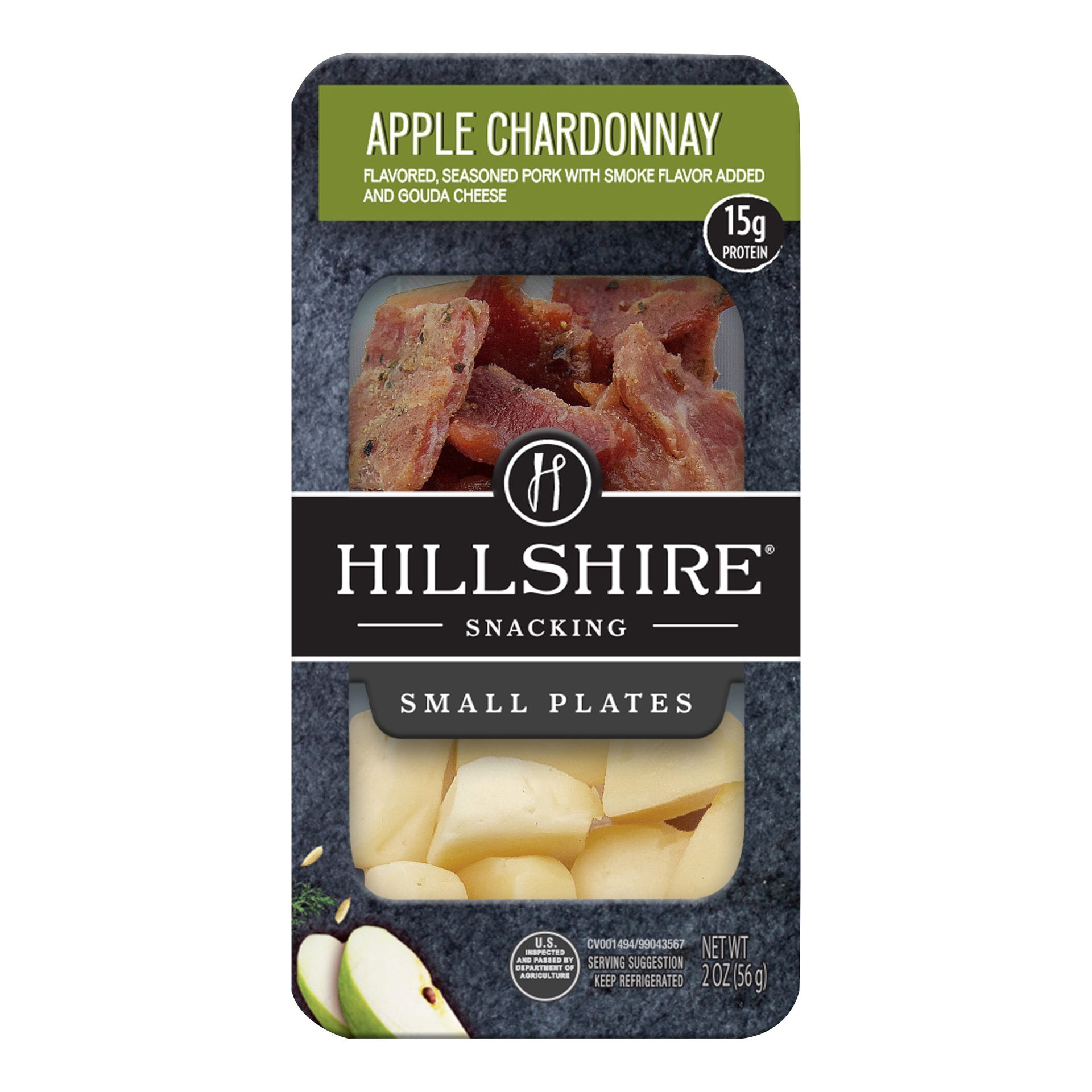 Hillshire Snacking Small Plates, Apple Chardonnay Pork With Gouda Cheese 2.76 oz Shipt