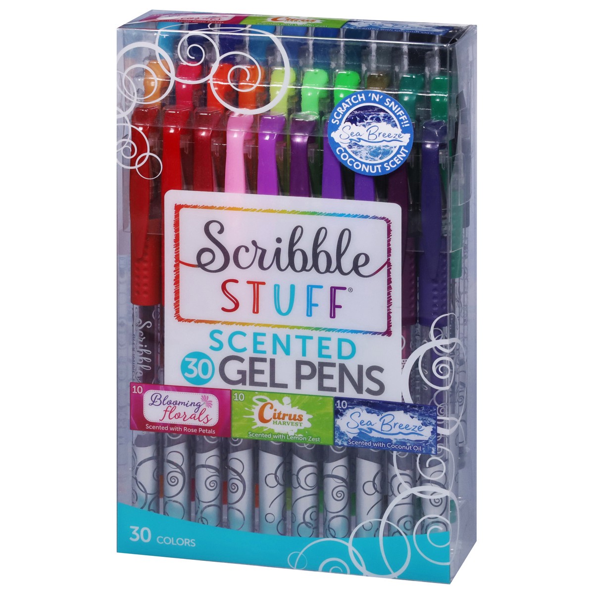 slide 11 of 11, Scribble Stuff Assorted Scented Gel Pens, 30 ct