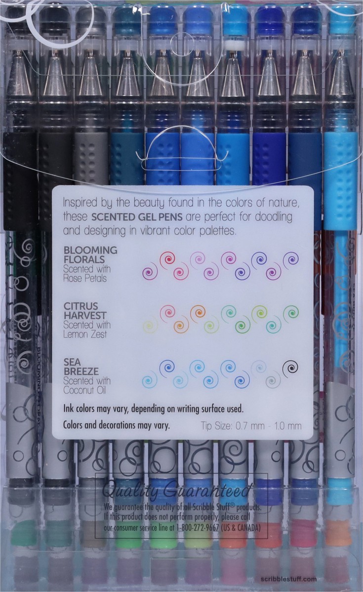 slide 7 of 11, Scribble Stuff Assorted Scented Gel Pens, 30 ct