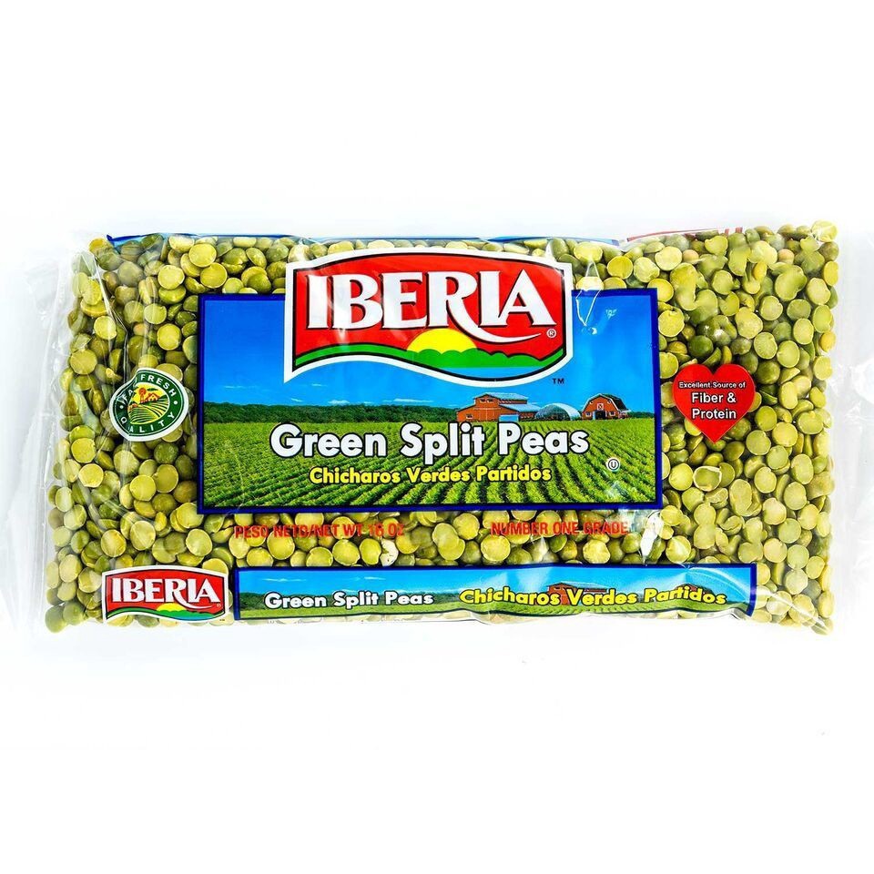 slide 1 of 2, Iberia Green Split Peas, 1 lb