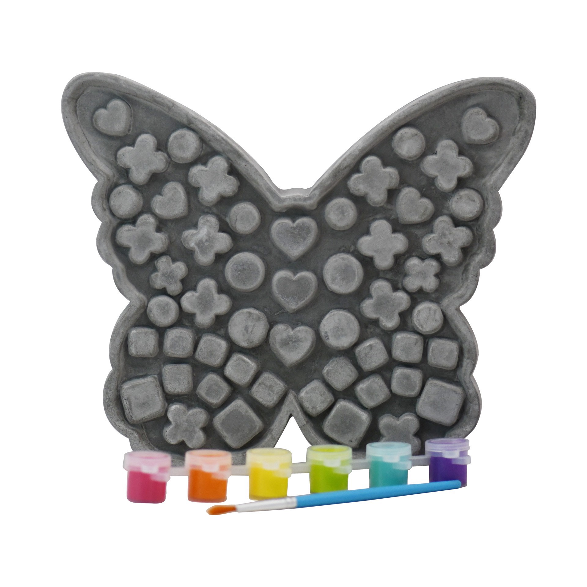 slide 2 of 3, Color Your Own Butterfly Stepping Stone Kit By Creatology, 10.43 in x 9.05 in x 2 in