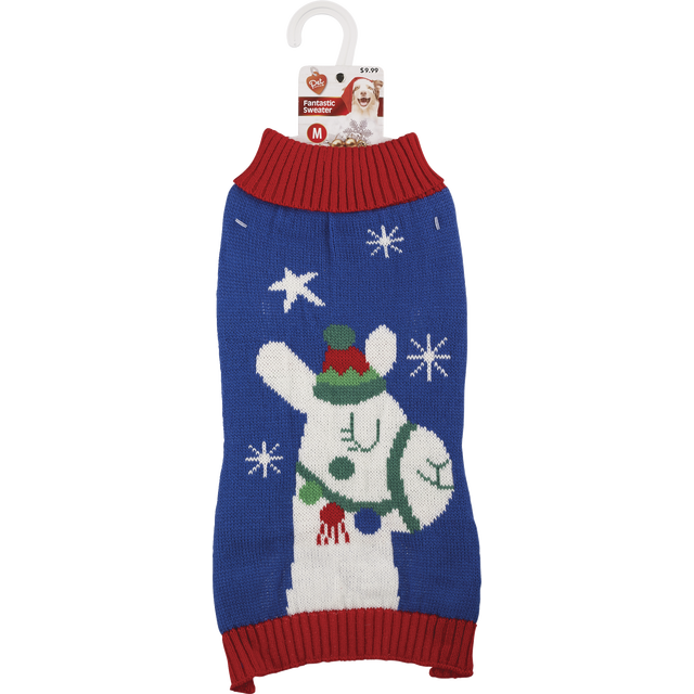 slide 1 of 1, Xmas Sweater Unicorn & Llama, 1 ct