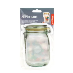 Kikkerland Zipper Mason Jar Bag Small