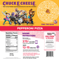 slide 3 of 4, Chuck E Cheese Pepperoni Pizza, 18.55 oz