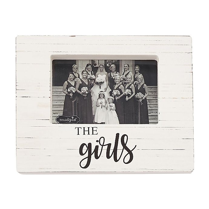 slide 1 of 1, Mud Pie The Girls Block Picture Frame, 4 in x 6 in