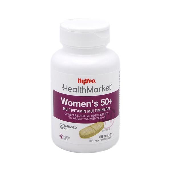 slide 1 of 1, Hy-Vee Healthmarket Women's 50+ Multivitamin Multimineral, 65 ct