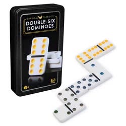 Spin Master Games Cardinal Classics Double Six Dominoes Set in Storage Tin