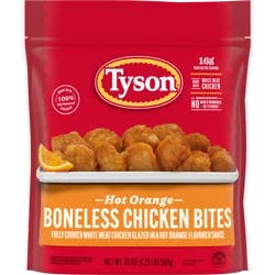 Tyson Frozen Hot Orange Boneless Chicken Bites, 20 oz