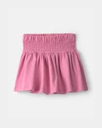 Carters Girls French Terry Smocked Skort - Pink Pink 12