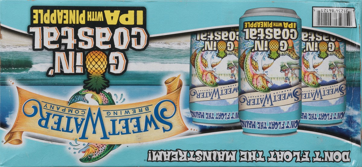 slide 4 of 9, SweetWater Brewing Company IPA Goin' Coastal Beer 12 - 12 oz Cans, 12 ct; 12 fl oz