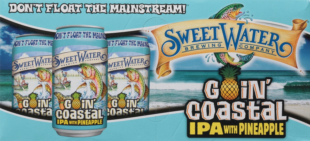 slide 9 of 9, SweetWater Brewing Company IPA Goin' Coastal Beer 12 - 12 oz Cans, 12 ct; 12 fl oz