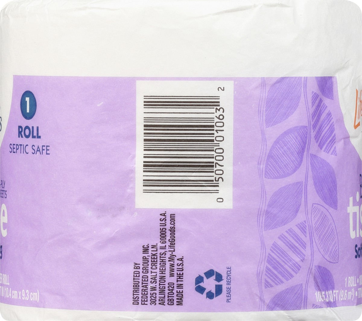 slide 2 of 11, Life Goods 1-Ply Sheets Soft & Strong Bath Tissue 1 ea, 1 ct