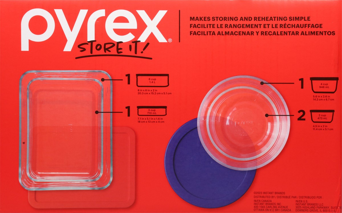 slide 6 of 11, Pyrex Simply Store Glass Storage 10 ea, 10 ct