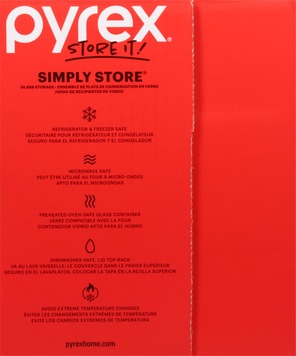 slide 3 of 11, Pyrex Simply Store Glass Storage 10 ea, 10 ct