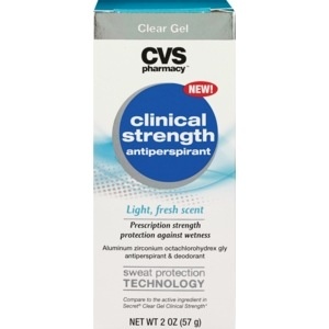 slide 1 of 1, CVS Pharmacy Clinical Strength Antiperspirant Gel Light Fresh Scent Clear, 2 oz
