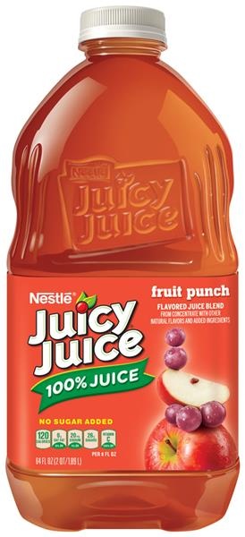 slide 1 of 1, Juicy Juice 100% Juice, Fruit Punch - 64 oz, 64 oz