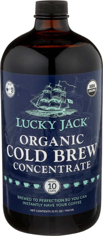 slide 1 of 1, Lucky Jack Organic Cold Brew Concentrate - 32 fl oz, 32 fl oz