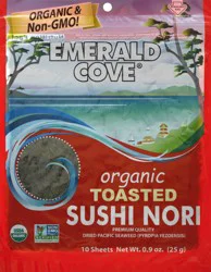 Emerald Cove Sushi Nori Toasted Org