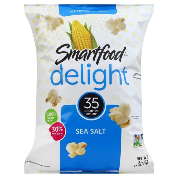 slide 1 of 1, Smartfood Delight Sea Salt Popcorn, 5.5 oz