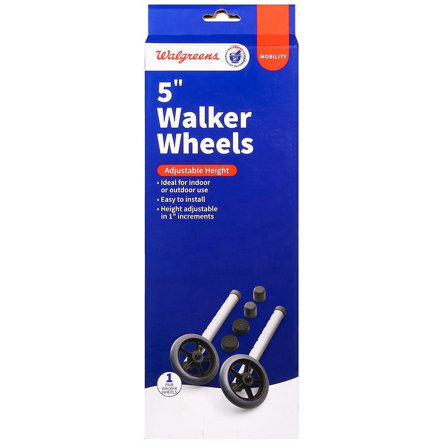slide 1 of 2, Walgreens Walker Wheels 5 Inch, 2 ct