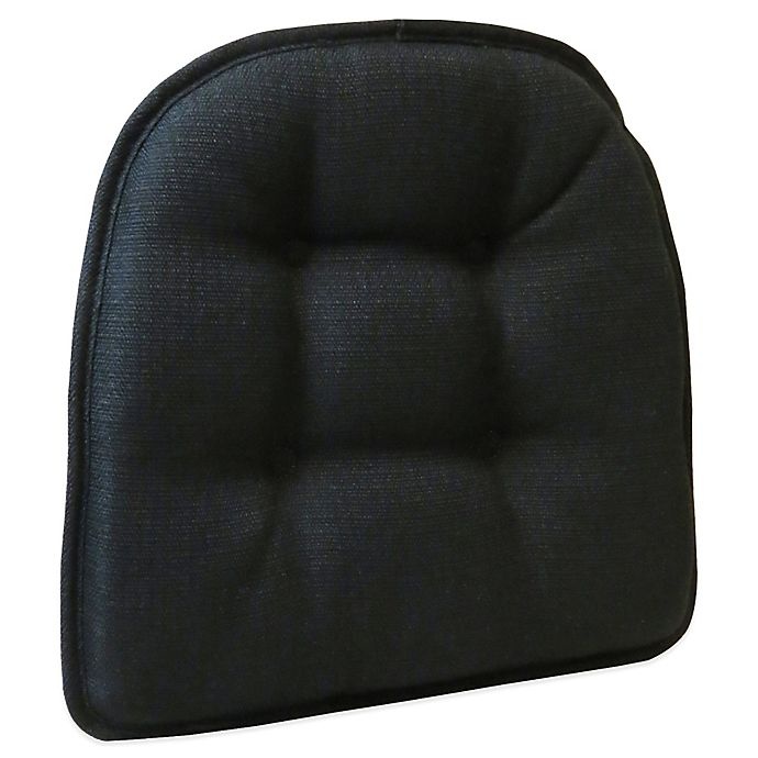 slide 1 of 2, Klear Vu Tufted Omega Gripper Chair Pad - Midnight, 1 ct