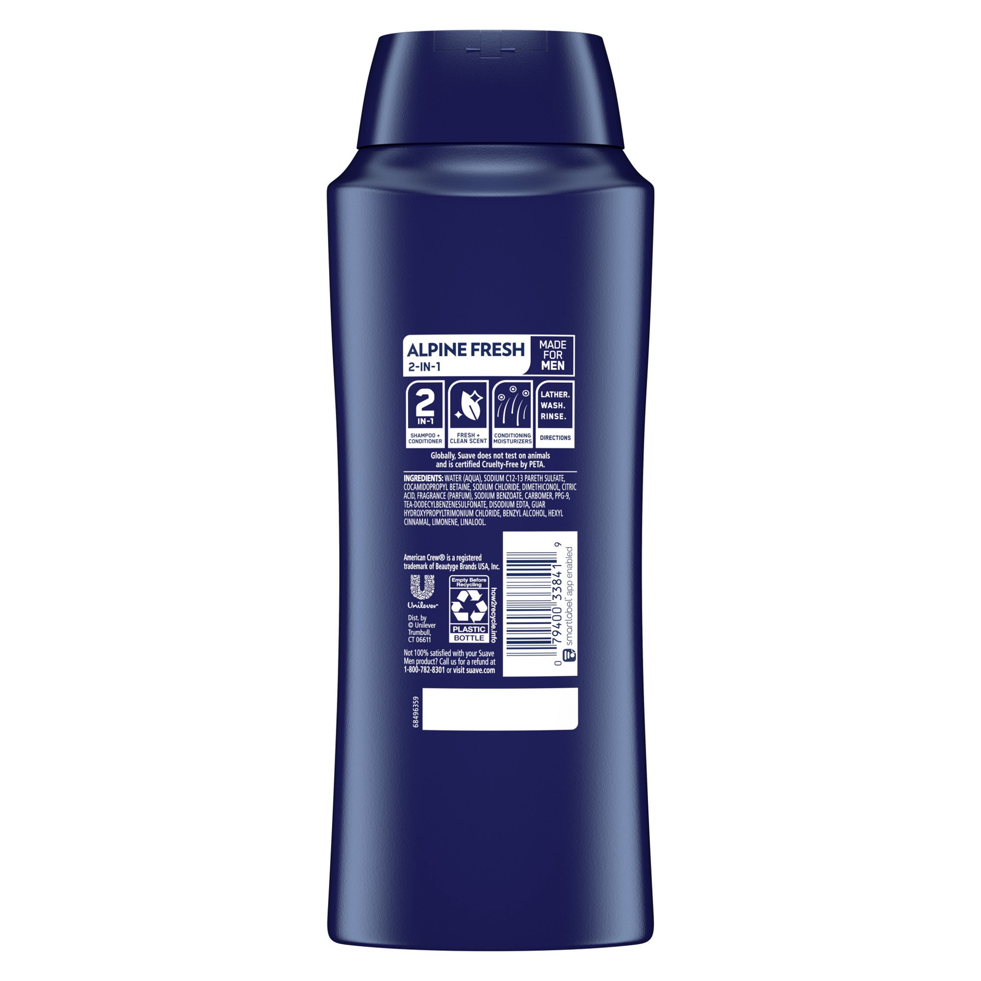 slide 4 of 4, Suave Men Alpine Fresh 2in1 Shampoo Conditioner, 28 oz