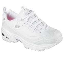 Skechers Women's D'Lites-Fresh Start, White, Size 8.5 Wide