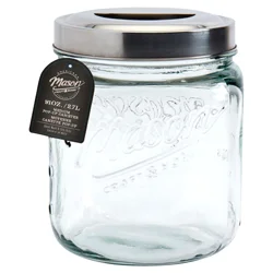 Mason Clear Glass Canister