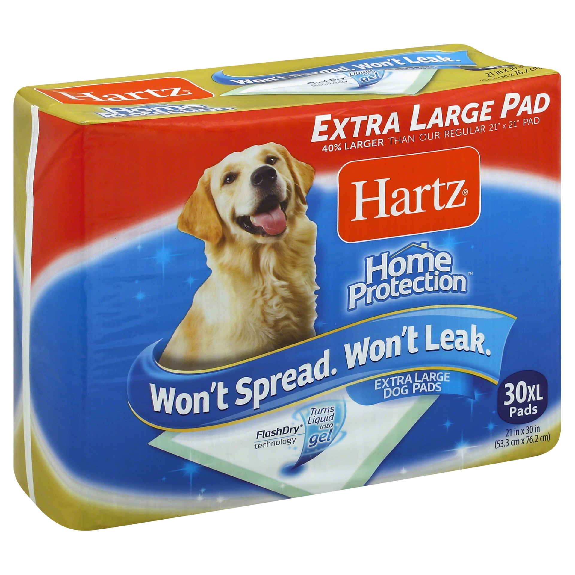 slide 1 of 4, Hartz Dog Pads, Extra Large, 30 ct