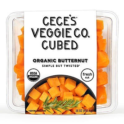 slide 1 of 1, Cece's Veggie Co. Organic Cubed Butternut, 16 oz