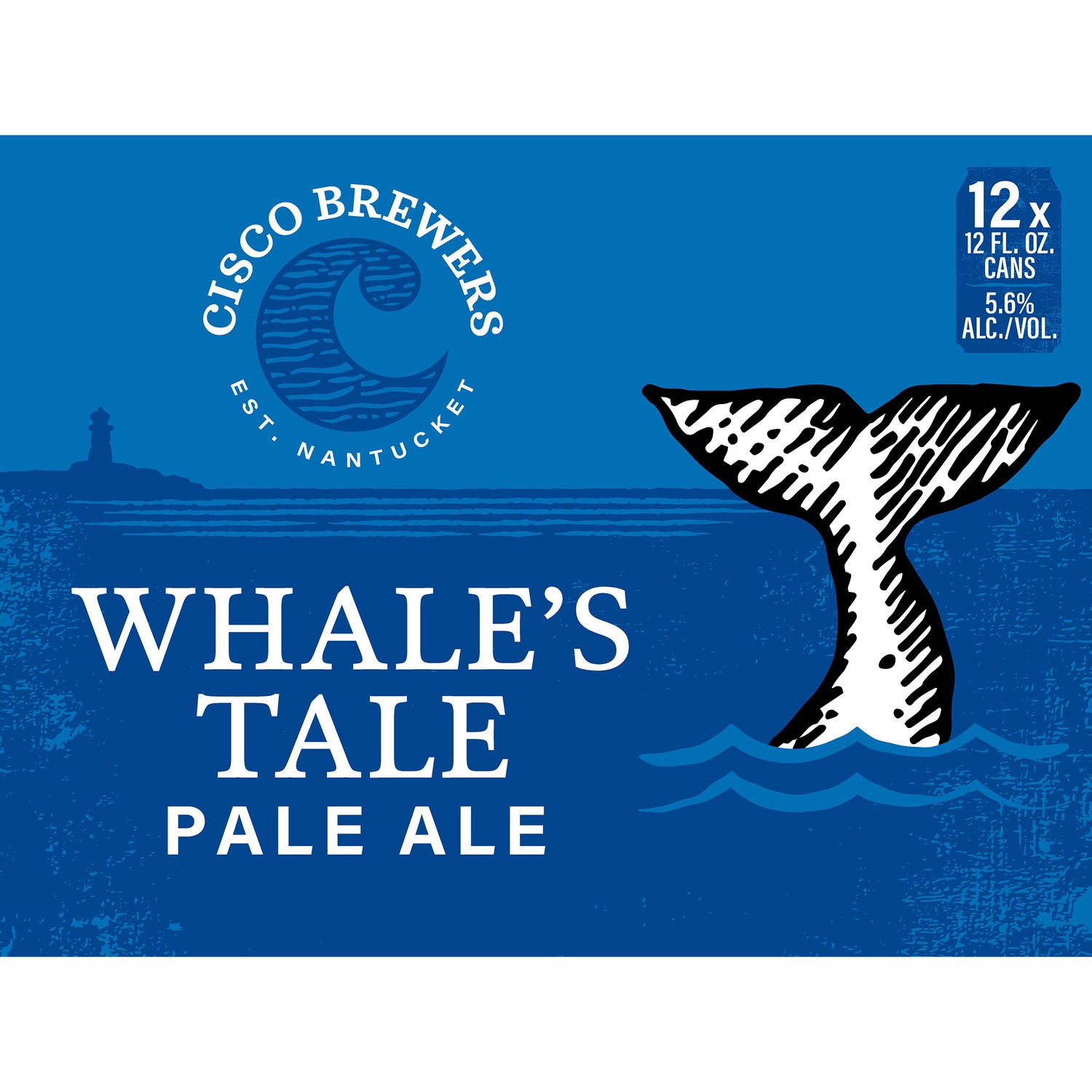 slide 3 of 3, Cisco Brewers Whale's Tale Pale Ale, 12 Pack Beer, 12 fl. Oz. Cans, 5.6% ABV, 12 ct