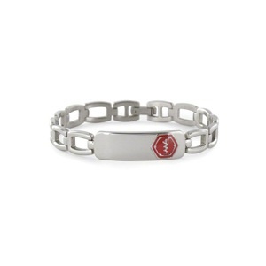 slide 1 of 1, American Medical Id Stainless Lynx Arc Bracelet, 7.5'', 1 ct