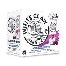 White Claw 6 Pack Spiked Black Cherry Hard Seltzer 6 ea