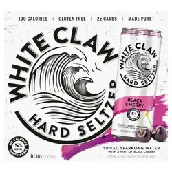 White Claw 6 Pack Spiked Black Cherry Hard Seltzer 6 ea