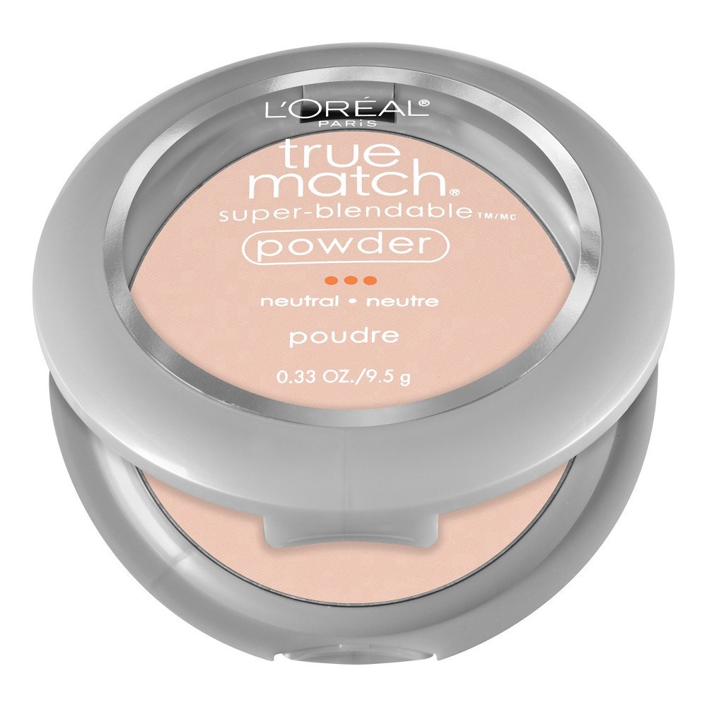 slide 4 of 7, L'Oréal L'Oreal Paris True Match Makeup Super Blendable Oil-Free Pressed Powder - N1 Soft Ivory - 0.33oz, 0.33 oz