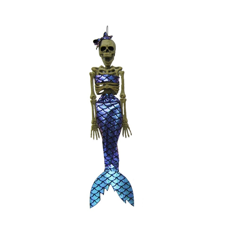 slide 1 of 1, Holiday Home Dressed Mermaid Skeleton, 16 in