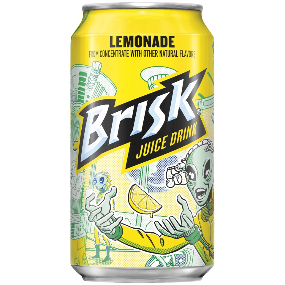 slide 2 of 3, Brisk Lemonade, 12 ct; 12 fl oz