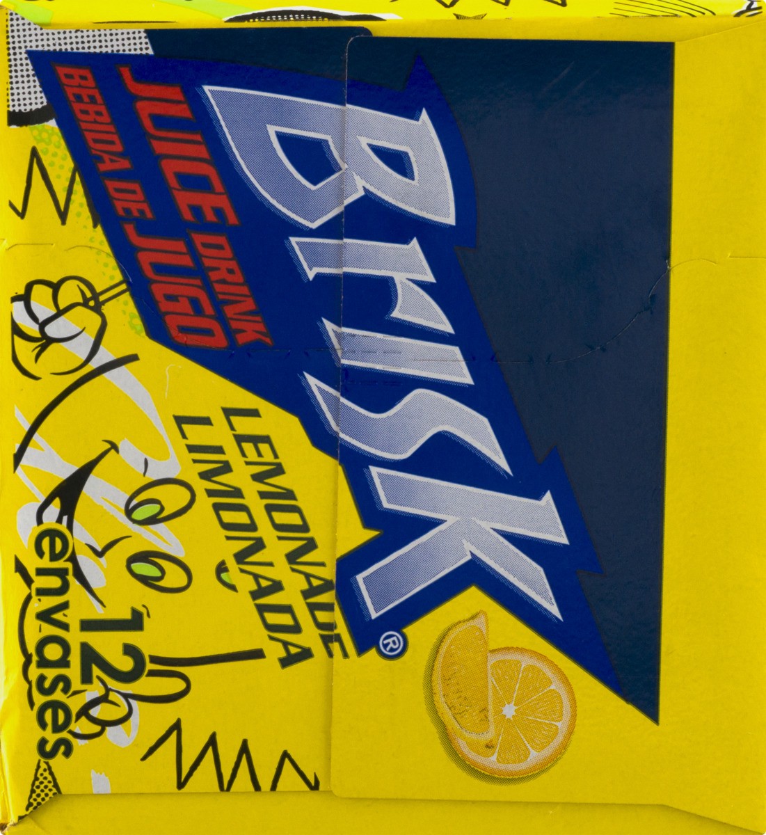 slide 8 of 9, Brisk Flavored Beverage - 144 fl oz, 12 ct; 12 fl oz