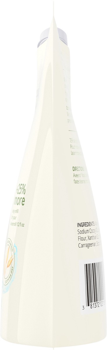 slide 7 of 7, Aveeno Daily Moisturizing Facial Cleanser with Soothing Non-GMO Oat, Leaves Skin Feeling Hydrated, Soft & Supple, Paraben-, Sulfate-, Fragrance-, Dye- & Soap-Free, Refill Pouch, 16 fl. oz, 16 fl oz
