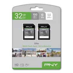 Pny 32Gb Elite Class 10 Sdhc Flash Memory Cards