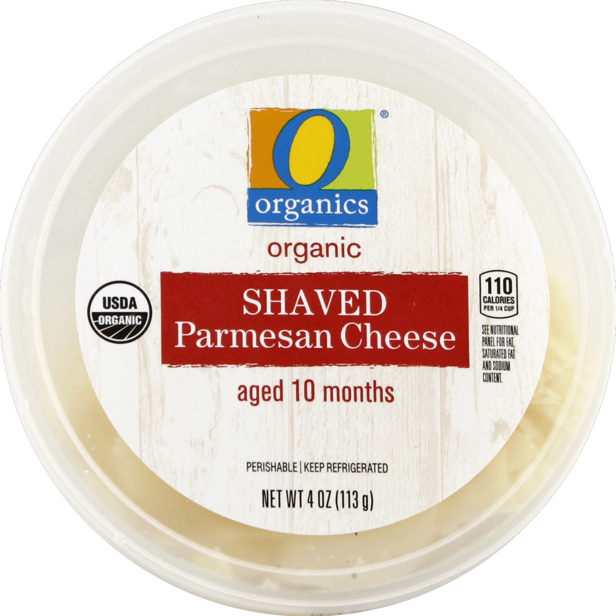 slide 2 of 4, O Organics Organic Cheese Parmesan Shaved Aged 10 Months, 4 oz