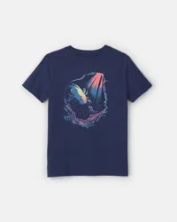 Carters Boys Axolotl Graphic Tee - Navy Navy XS