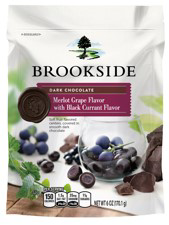 slide 1 of 6, Brookside Vineyard Inspired Merlot Grape & Black Currant Flavors Dark Chocolate, 6 oz