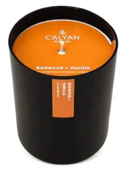 Calyan Wax Co. Redwood + Vanilla Matte Black Tumbler Soy Candle