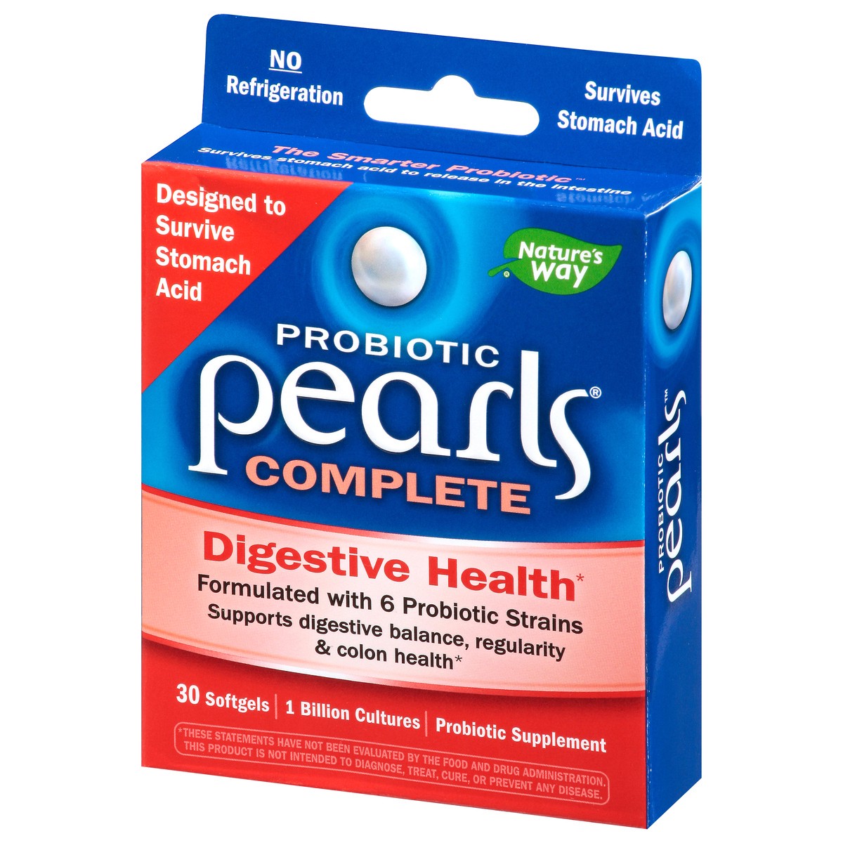 slide 6 of 9, Nature's Way Probiotic Pearls Complete Probiotic Supplement 30 Softgels, 30 ct