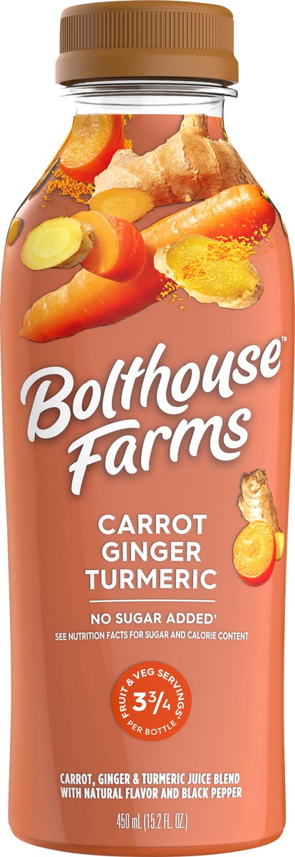 slide 3 of 5, Bolthouse Farms Carrot Ginger Turmeric Juice - Each, 1 ct