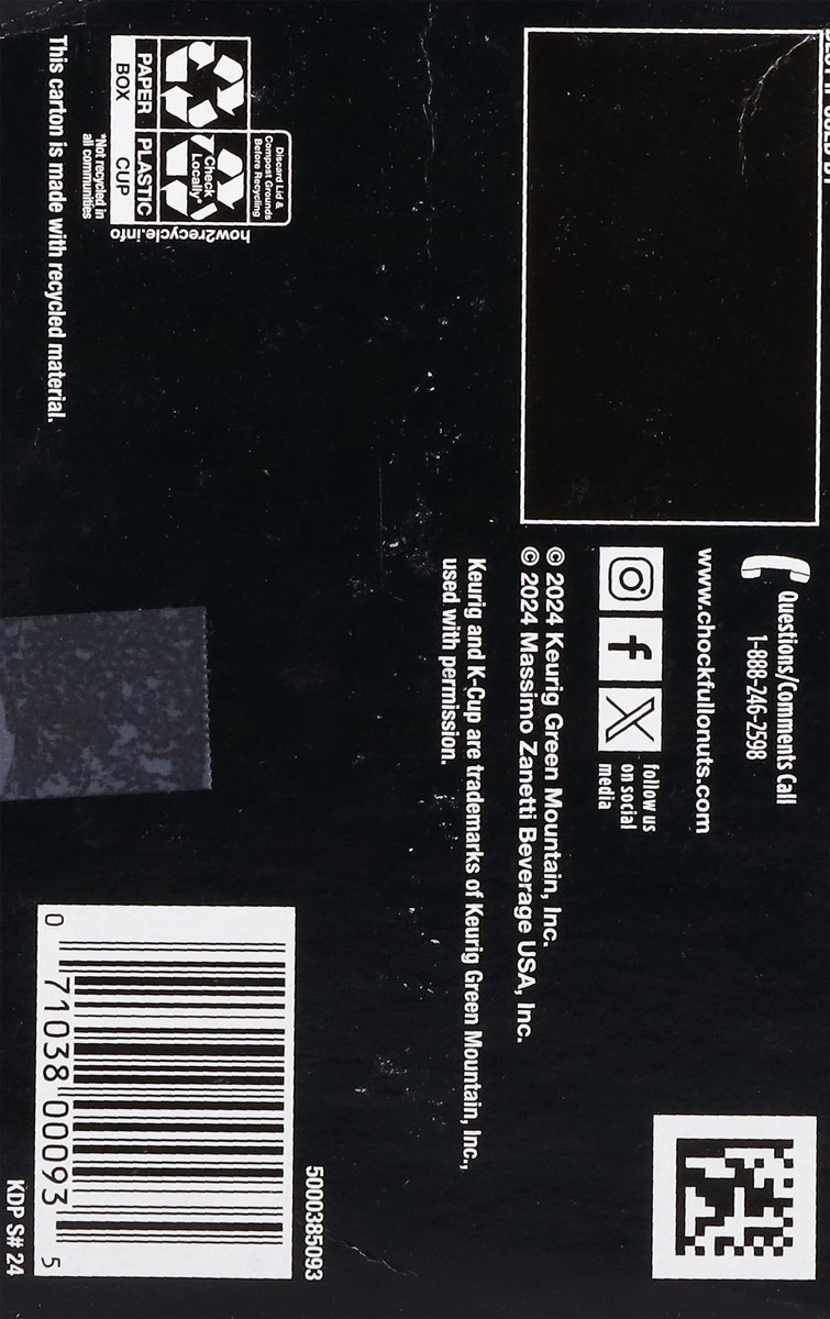 slide 12 of 14, Chock Full O' Nuts Chock full o’Nuts Colombian Coffee, Single Serve Keurig K-Cup Pods, Medium Roast Coffee, 12-Count Box, 12 ct