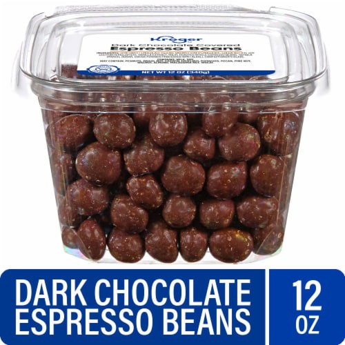 slide 1 of 1, Kroger® Dark Chocolate Covered Espresso Beans, 12 oz